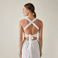 Vestido Cruzado Leve Linho - Cru