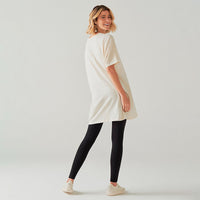 Vestido Oversized Conforto Malha Linho - Cru