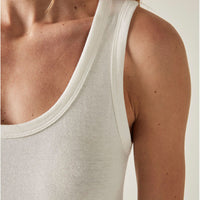 Vestido Regata Longo Feminino - Cru