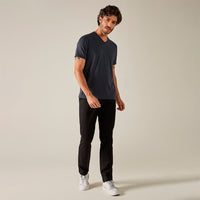 Calça Algodão Egípcio Cós Flexível Masculina - Preto