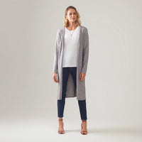 Cardigan Tricot - Cinza Mescla