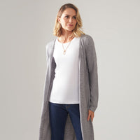 Cardigan Tricot - Cinza Mescla