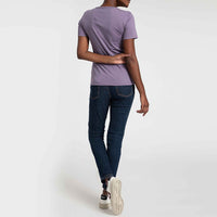 Camiseta Pima Gola V Feminina | Life Collection - Roxo Ametista