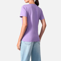 Camiseta Pima Gola V Feminina | Life Collection - Lilás