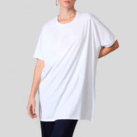 Camiseta Pima Oversized Feminina | Life Collection - Branco