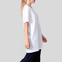 Camiseta Pima Oversized Feminina | Life Collection - Branco