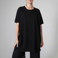 Camiseta Pima Oversized Feminina | Life Collection - Preto