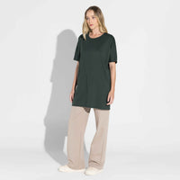 Camiseta Pima Oversized Feminina | Life Collection - Verde Cedro