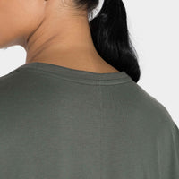 Camiseta Pima Oversized Feminina | Life Collection - Verde Figo