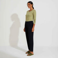 Camiseta Pima Manga Longa Feminina | Life Collection - Verde Jade