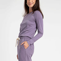 Camiseta Pima Manga Longa Feminina | Life Collection - Roxo Ametista