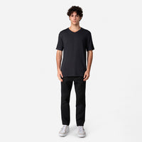 Tech T-Shirt Modal V Premium Masculina | Basico.com - Cinza Escuro