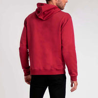 Blusão Moletom Com Capuz Masculino - Tinto