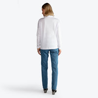 Blusa Pima Gola Rolê Feminina - Branco