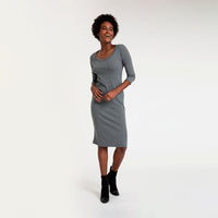 Vestido Mid Essencial - Mescla Escuro