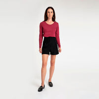 Shorts Cintura Alta - Preto