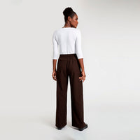 Calça Wide Alfaiataria - Tabaco