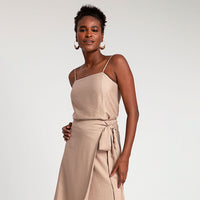 Regata Viscose Alça Fina - Camel