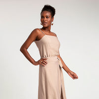 Regata Viscose Alça Fina - Camel
