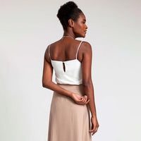 Regata Viscose Alça Fina - Off White