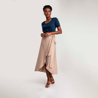 Saia Pareô Midi - Camel