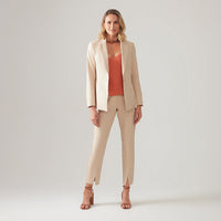 Blazer Clássico Acinturado - Bege