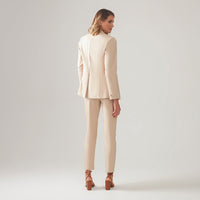 Blazer Clássico Acinturado - Bege