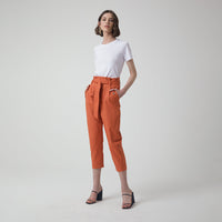 Calça Clochard Alfaiataria - Laranja