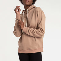 Casaco de Moletom Feminino - Bege Médio