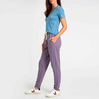 Calça Jogger de Moletom Feminina - Roxo Ametista