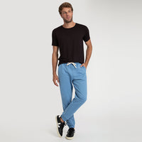 Calça Jogger de Moletom Masculina - Azul Celeste