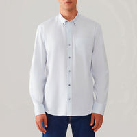 Camisa Algodão Masculina - Azul Claro