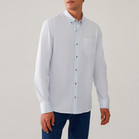 Camisa Algodão Masculina - Azul Claro