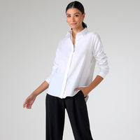 Camisa Oxford Feminina - Branco