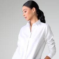 Camisa Oxford Feminina - Branco