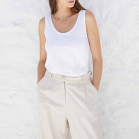 Regata Algodão Pima Feminina | Life Collection - Branco