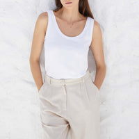 Regata Algodão Pima Feminina | Life Collection - Branco