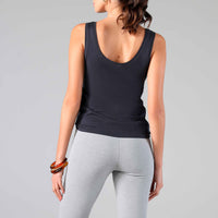 Regata Algodão Pima Feminina | Life Collection - Cinza Escuro