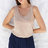 Regata Algodão Pima Feminina | Life Collection - Bege Camel