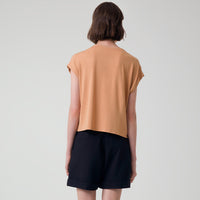 Blusa Viscose Manga curta - Bege Claro