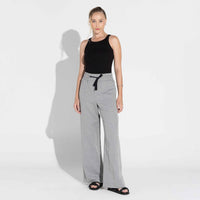 Regata Canelada Algodão Feminina - Preto