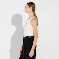 Regata Canelada Algodão Feminina - Off White