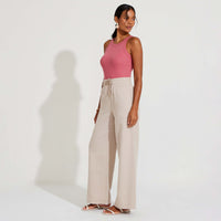 Regata Canelada Algodão Feminina - Rosa Blush