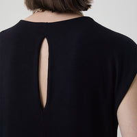 Blusa Viscose com Detalhe Costas - Preto