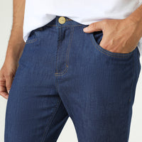 Calça Jeans Slim Masculina - Azul Jeans Médio