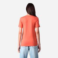 Tech T-Shirt Modal V Premium Feminina | Basico.com - Laranja Telha