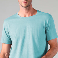 Camiseta Malha Linho Masculina - Azul Cobalto