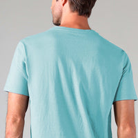 Camiseta Malha Linho Masculina - Azul Cobalto