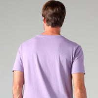 Camiseta Malha Linho Masculina - Lilás