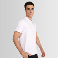 Polo Pima Masculina - Branco